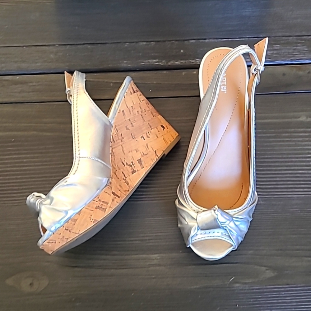 Apt 9 Metallic Wedge Shoes